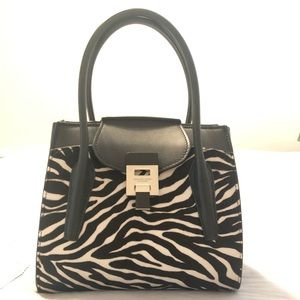 Bancroft Medium Zebra Calf Hair Handbag